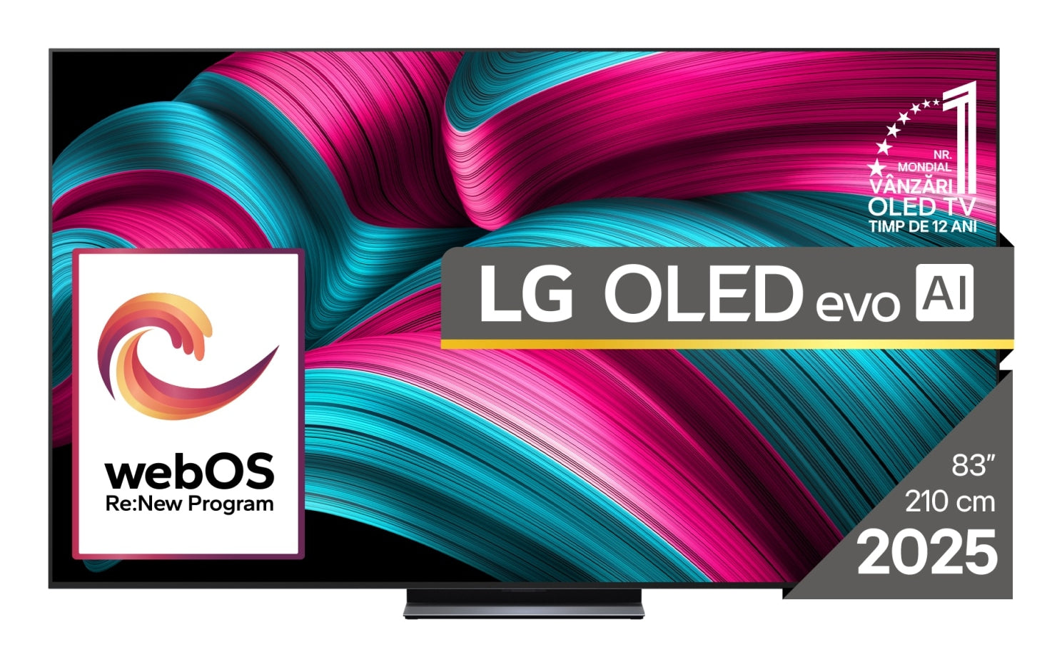 LG OLED evo AI OLED83C51LA TV 2,11 m (83") 4K Ultra HD Smart TV Wifi Noir