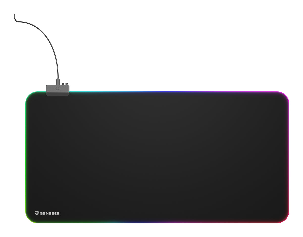 Tapis de souris de jeu Boron 500 XXL RGB, Noir