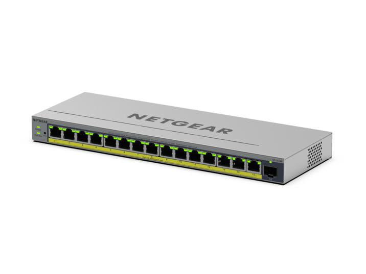 NETGEAR GS116EP Switch Gigabit Ethernet Géré L2/L3 PoE, 16 Ports RJ-45, Gris
