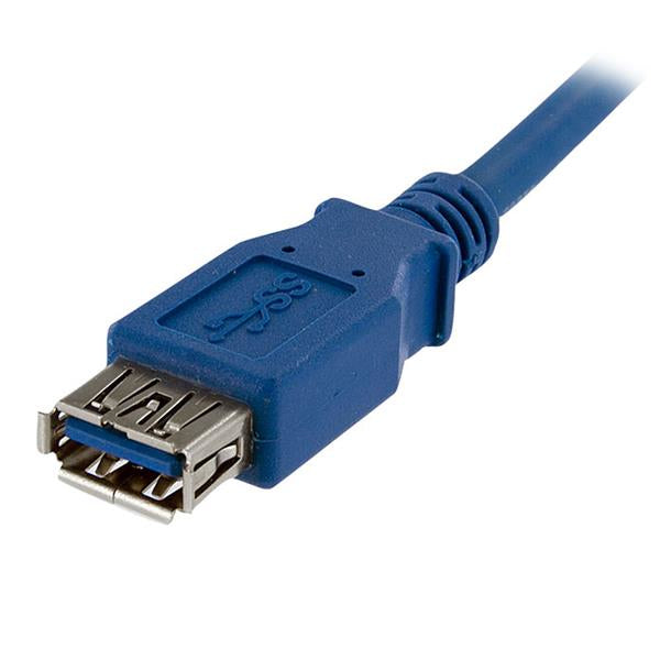 StarTech.com Câble d'extension USB 3.0 SuperSpeed A vers A, 1 m, Bleu, Mâle vers Femelle