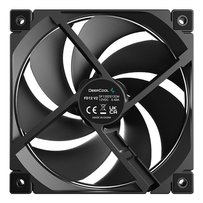 DeepCool FD12 V2 Kabinetblæser 3-pack Sort 120 mm