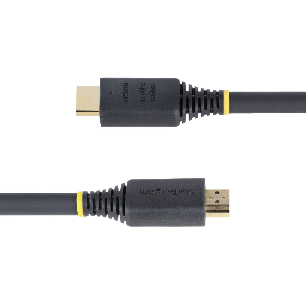 StarTech.com Câble HDMI Haut Débit de 5m Certifié Premium, 4K 60Hz/1440p 144Hz, HDR10/HDCP 2.2/ARC, 18Gbps, Cordon HDMI 2.0 UHD pour TV/Moniteur/Affichage, Gaine TPE