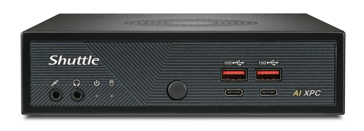 Shuttle Slim AI PC DN11H9 Intel Core Ultra 9 185H, Intel Arc Graphics, 4x 2.5 Gbit LAN, VESA