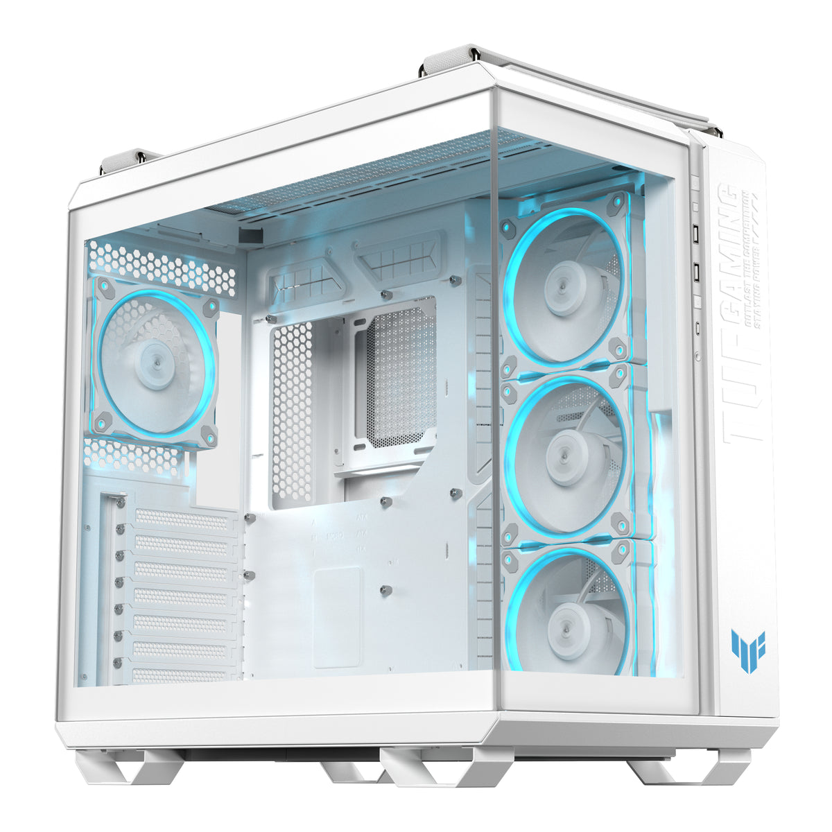 ASUS TUF GAMING GT502 Horizon TG ARGB White Midi Tower Blanc