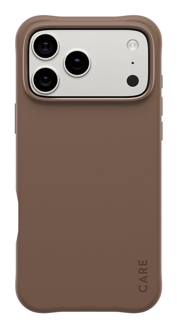 PanzerGlass CARE Samba Case Espresso pour iPhone 17 Pro Max, Coque de Protection MagSafe, Marron
