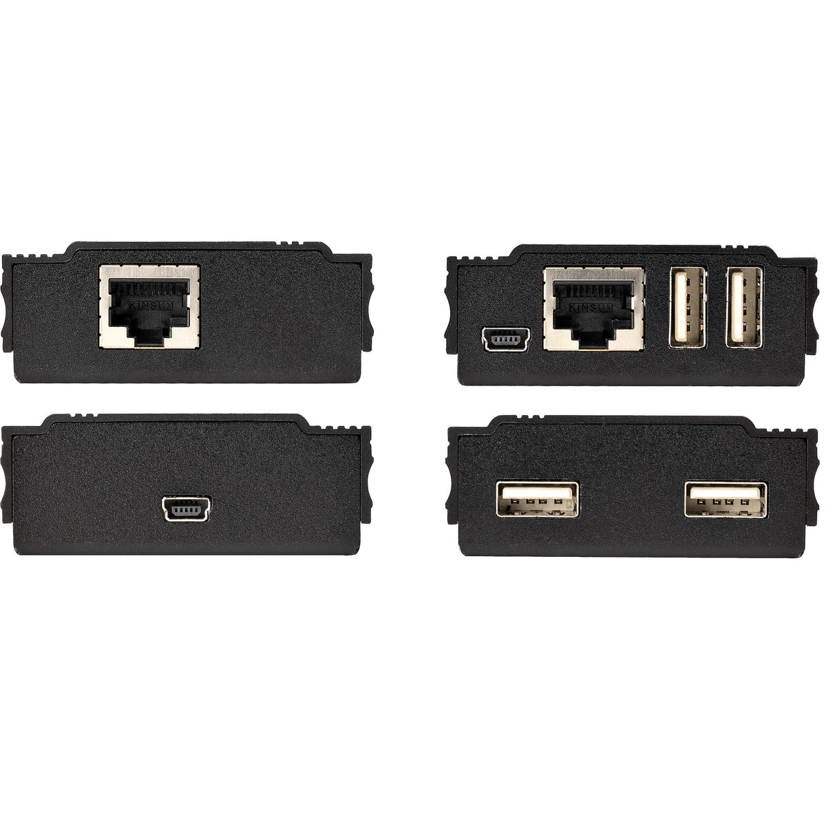 StarTech.com Hub USB 2.0 sur Câble Ethernet CAT5e/CAT6/CAT7, 4 Ports, Extension 100m, Boîtier Métal, Alimentation Extern