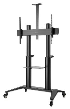 Manhattan Support TV sur Roulettes pour Écrans 70" à 120", VESA 200x200 à 1000x600 mm, Charge 140 kg, Hauteur Réglable 1