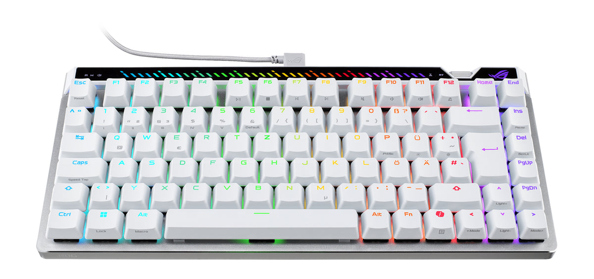 ASUS ROG Falchion Ace 75 HE WHT Tastatur Magnetic-mechanical key switch RGB Kablet Tysk