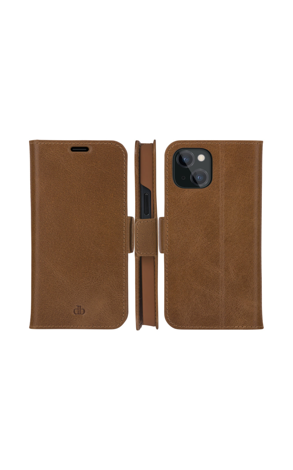 dbramante1928 Copenhagen Slim Étui Portefeuille en Cuir pour Téléphones 5.4", Marron