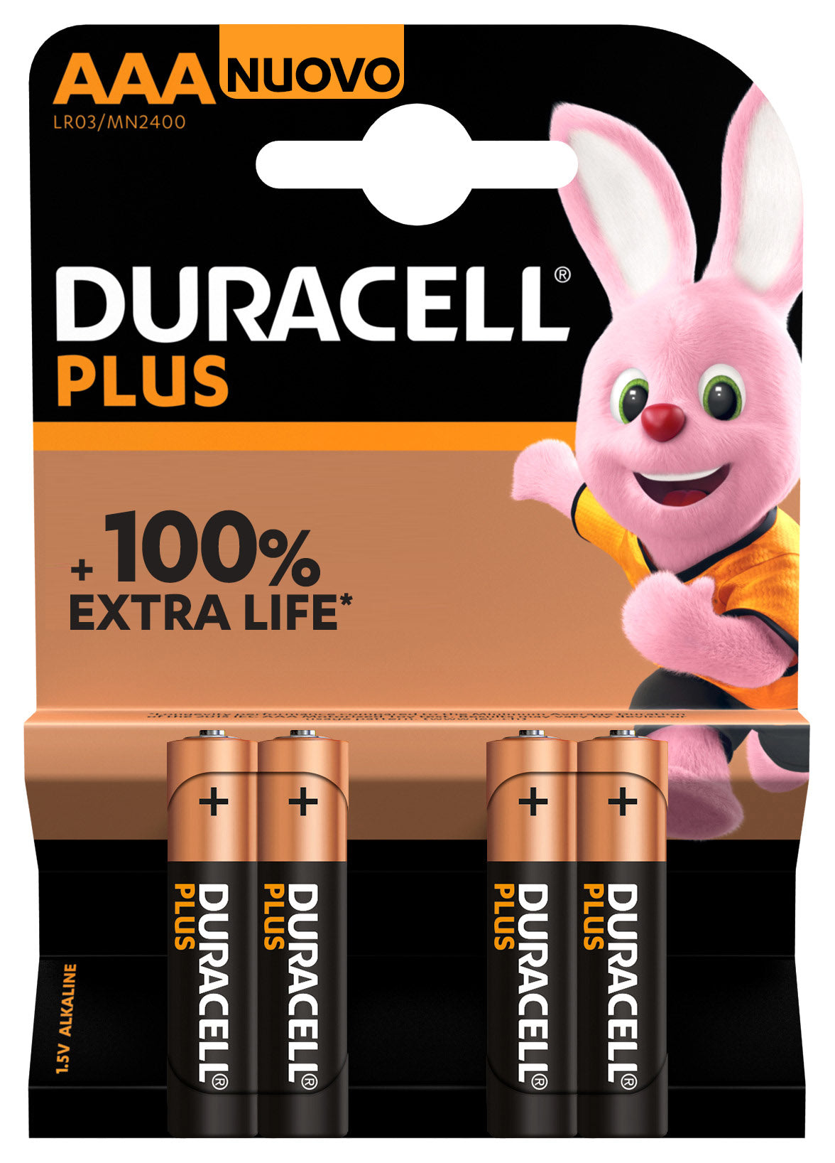 Duracell Plus 100 Piles Alcalines AAA à Usage Unique