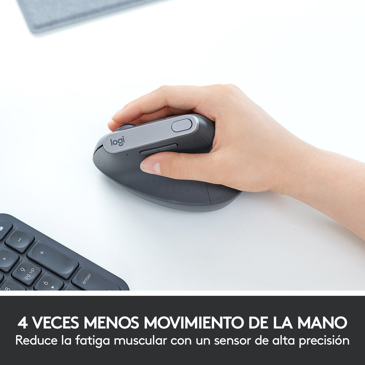 Logitech MX Vertical Souris Optique Sans Fil, Noir