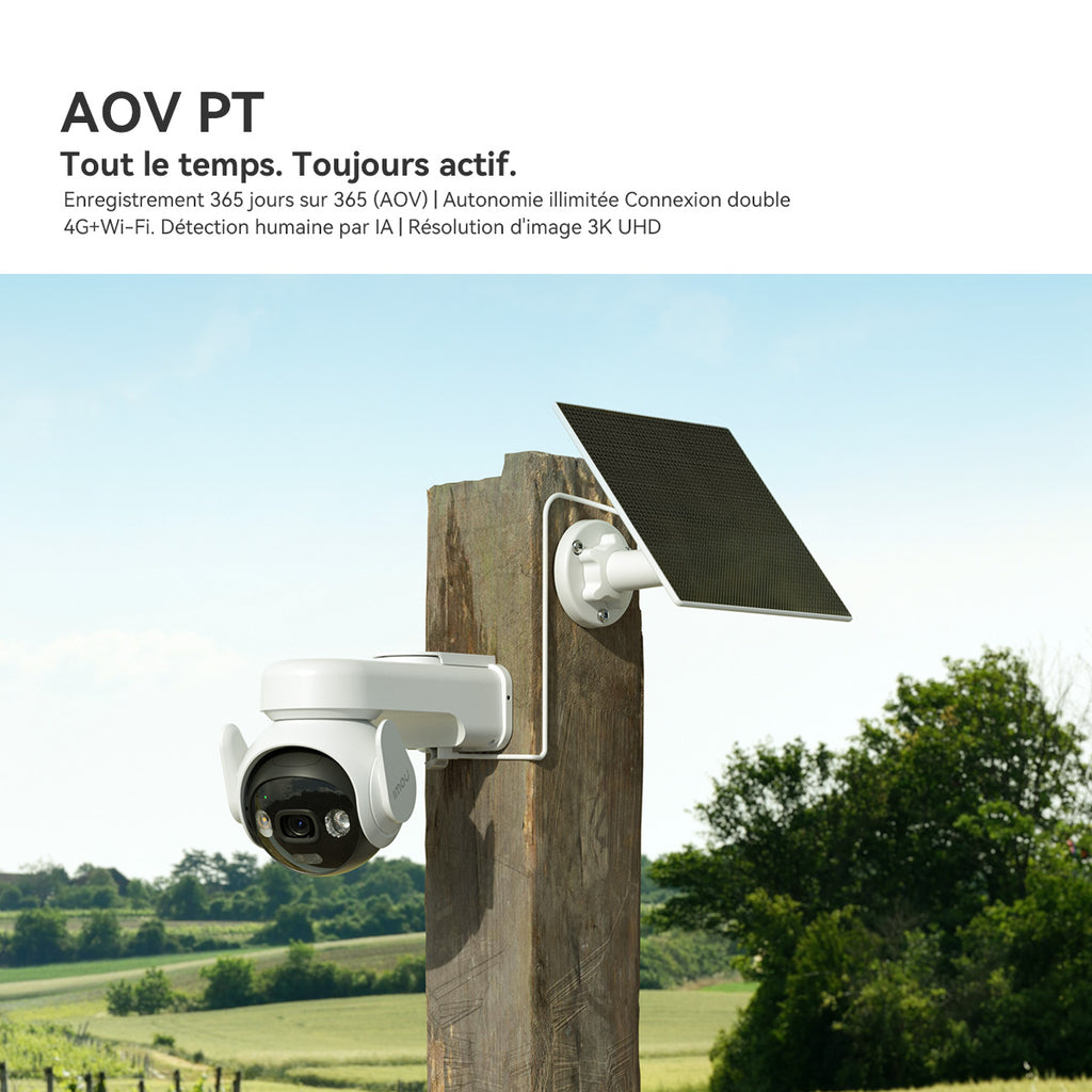 Imou AOV PT 5MP Tourelle Caméra de sécurité IP Extérieure 2880 x 1620 pixels Mur