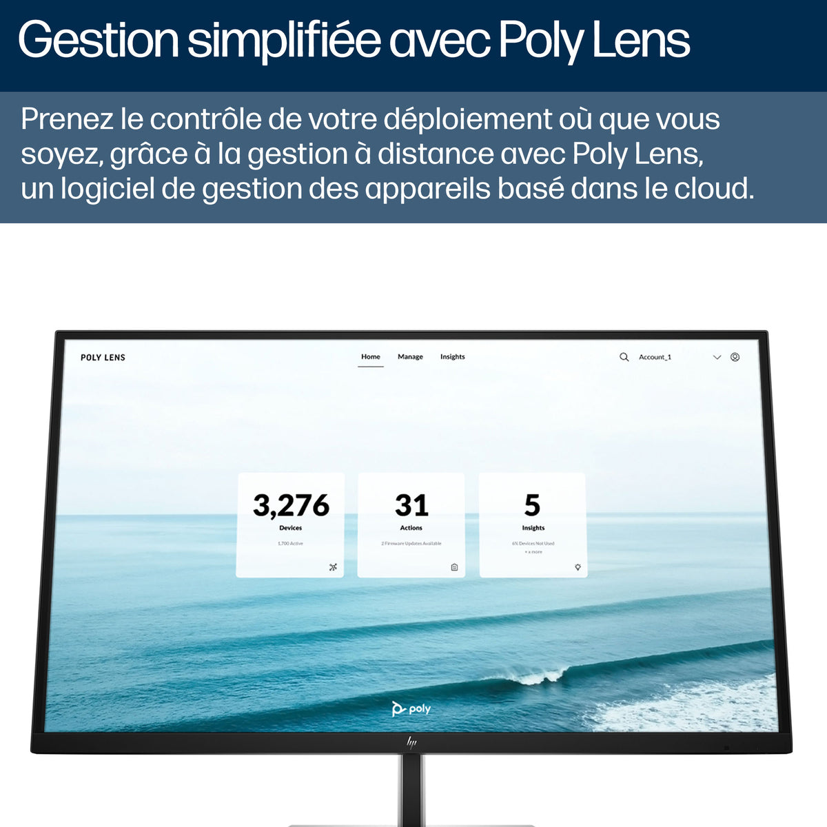 HP Poly Barre de visioconférence USB Poly Studio V52 - vue 6