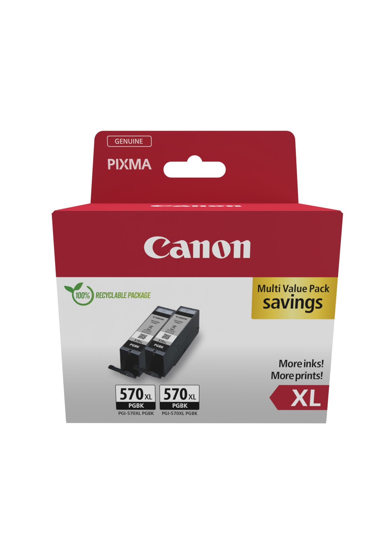 Canon 0318C010 Cartouches d'Encre Noir Rendement Élevé (XL), Pack de 2
