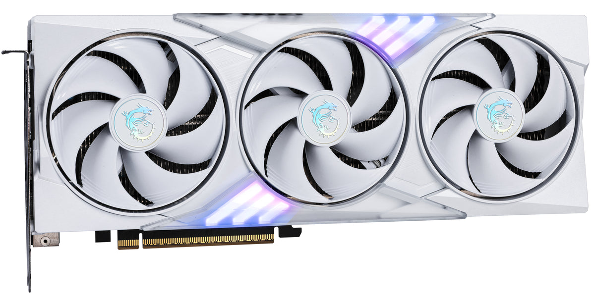 MSI GAMING GeForce RTX 5060 TI 16G TRIO OC WHITE NVIDIA 16 Go GDDR7 - vue 3
