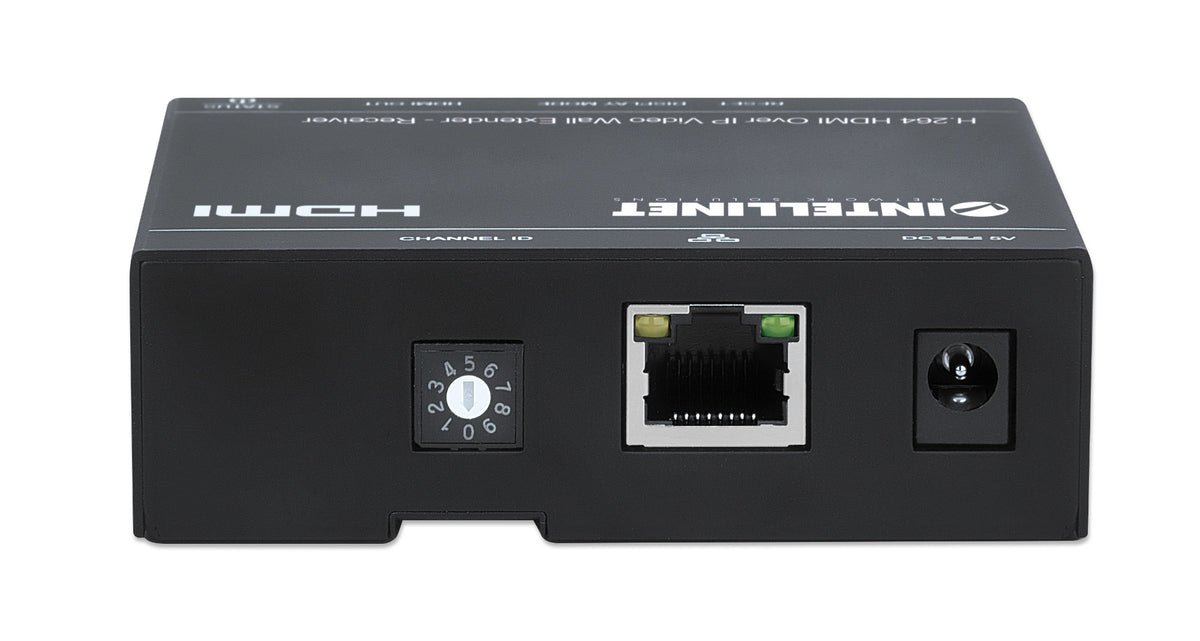 Intellinet 208345 Extension Audio/Vidéo Récepteur AV, Noir