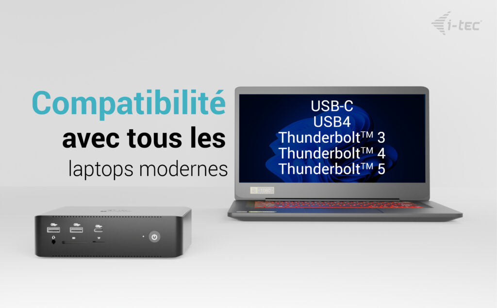 i-tec Thunderbolt 5 Quattro Display Docking Station, 5x USB, 2.5G LAN, Power Delivery 140W