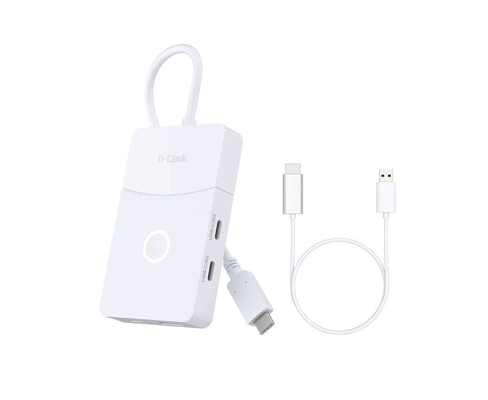 D-Link DUP-501 hub & concentrateur USB 3.2 Gen 1 (3.1 Gen 1) Type-C 5000 Mbit/s Blanc