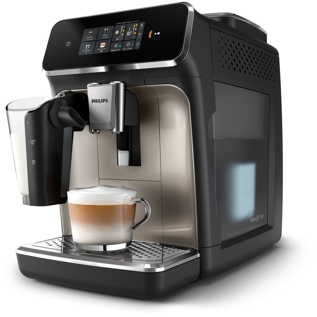 Philips Philips Série 2300 SilentBrew Noir / Chrome EP2336/10 Machine expresso broyeur, 4 boissons carafe LatteGo