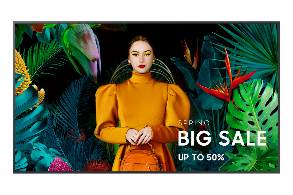 Samsung Samsung QM75C Écran plat de signalisation numérique 190,5 cm (75") LCD Wifi 500 cd/m² 4K Ultra HD Noir Tizen 24/7