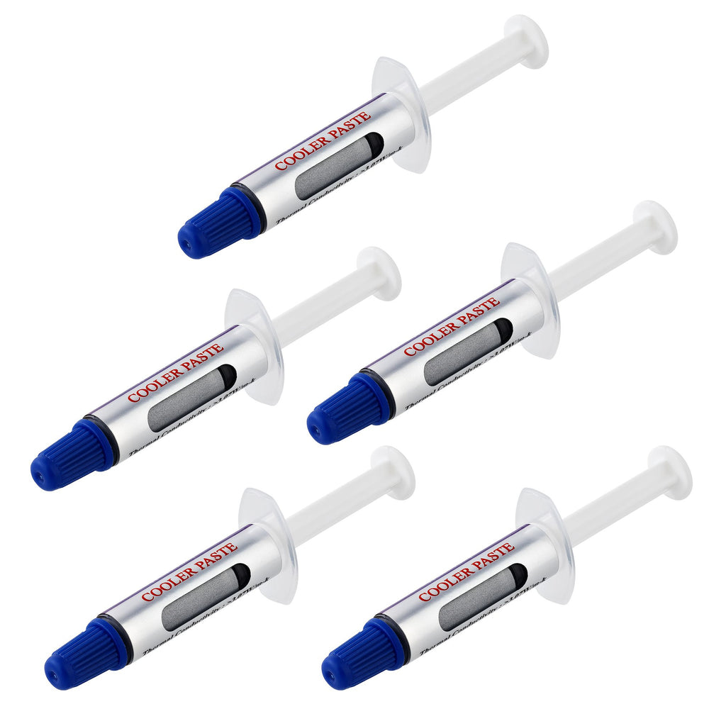 StarTech.com Pâte Thermique pour CPU et GPU, Lot de 5 Seringues Refermables de 1,5g