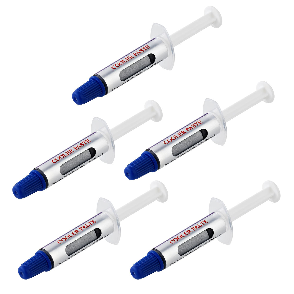 StarTech.com Pâte Thermique pour CPU et GPU, Lot de 5 Seringues Refermables de 1,5g