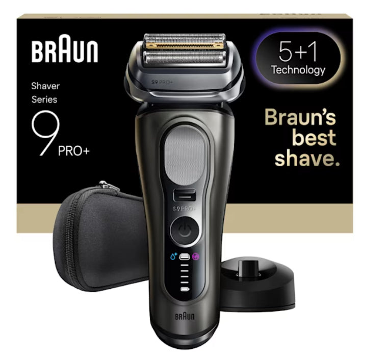 Braun Series 9 Pro+ 9615S Rasoir à grille Tondeuse Noir, Gris
