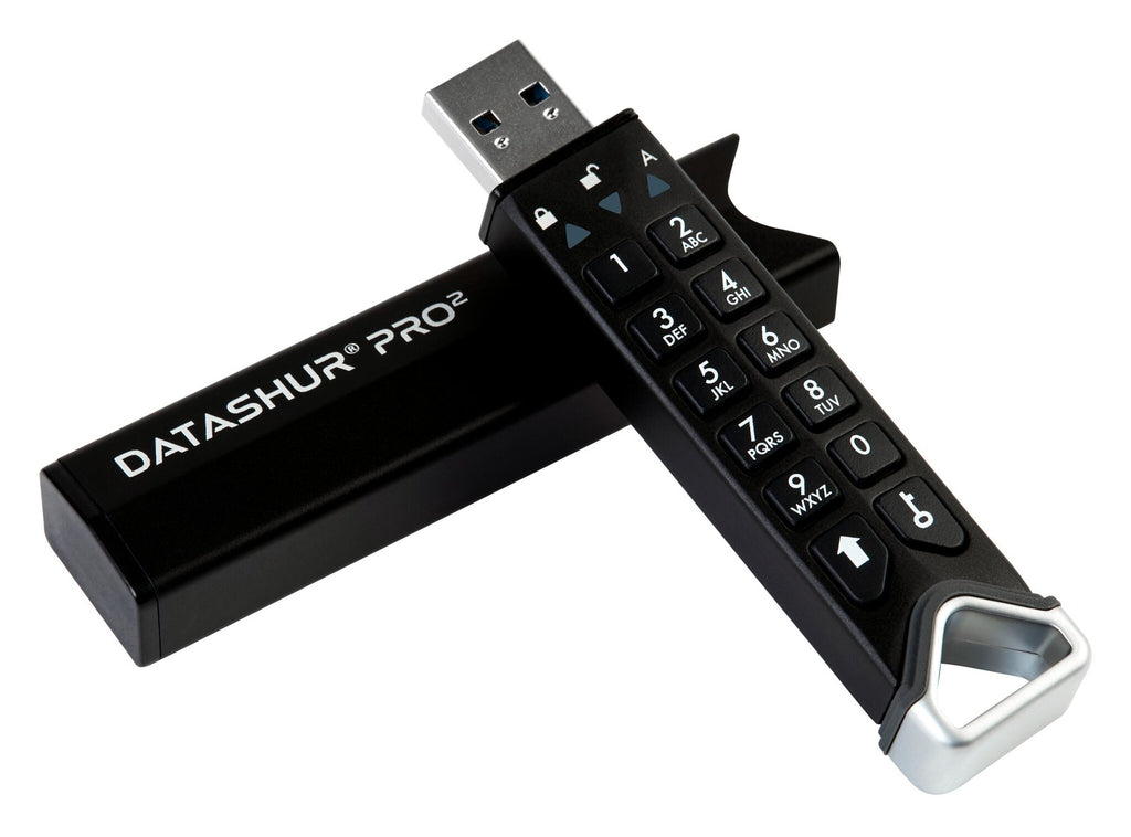 iStorage datAshur PRO2 lecteur USB flash 64 Go USB Type-A 3.2 Gen 1 (3.1 Gen 1) Noir - vue 2