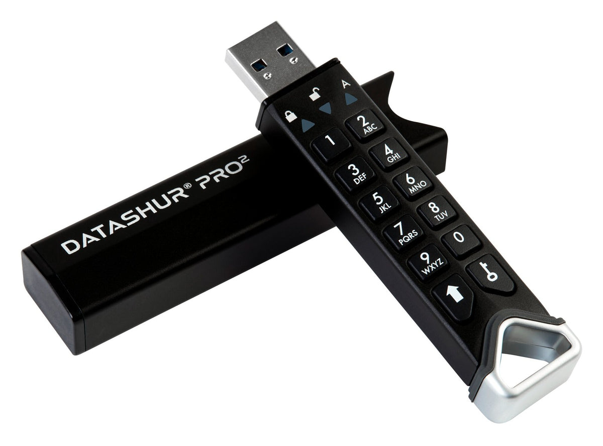 iStorage datAshur PRO2 lecteur USB flash 32 Go USB Type-A 3.2 Gen 1 (3.1 Gen 1) Noir - vue 2