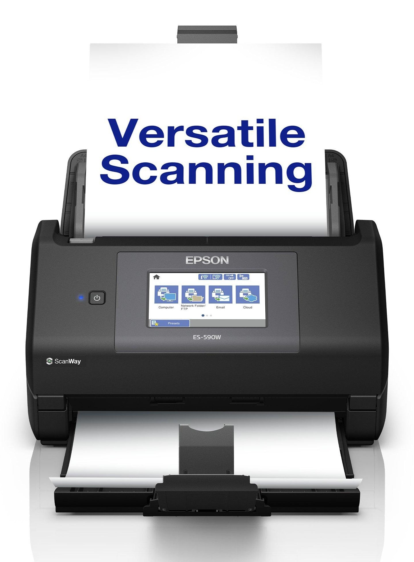 Epson WorkForce ES-590W Alimentation feuille à feuille de scanner 600 x 600 DPI A4 Noir