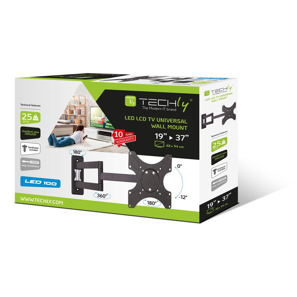 Support pour Téléviseur ICA-LCD 2903 pour Écrans 48,3 cm à 94 cm (19"-37"), Noir