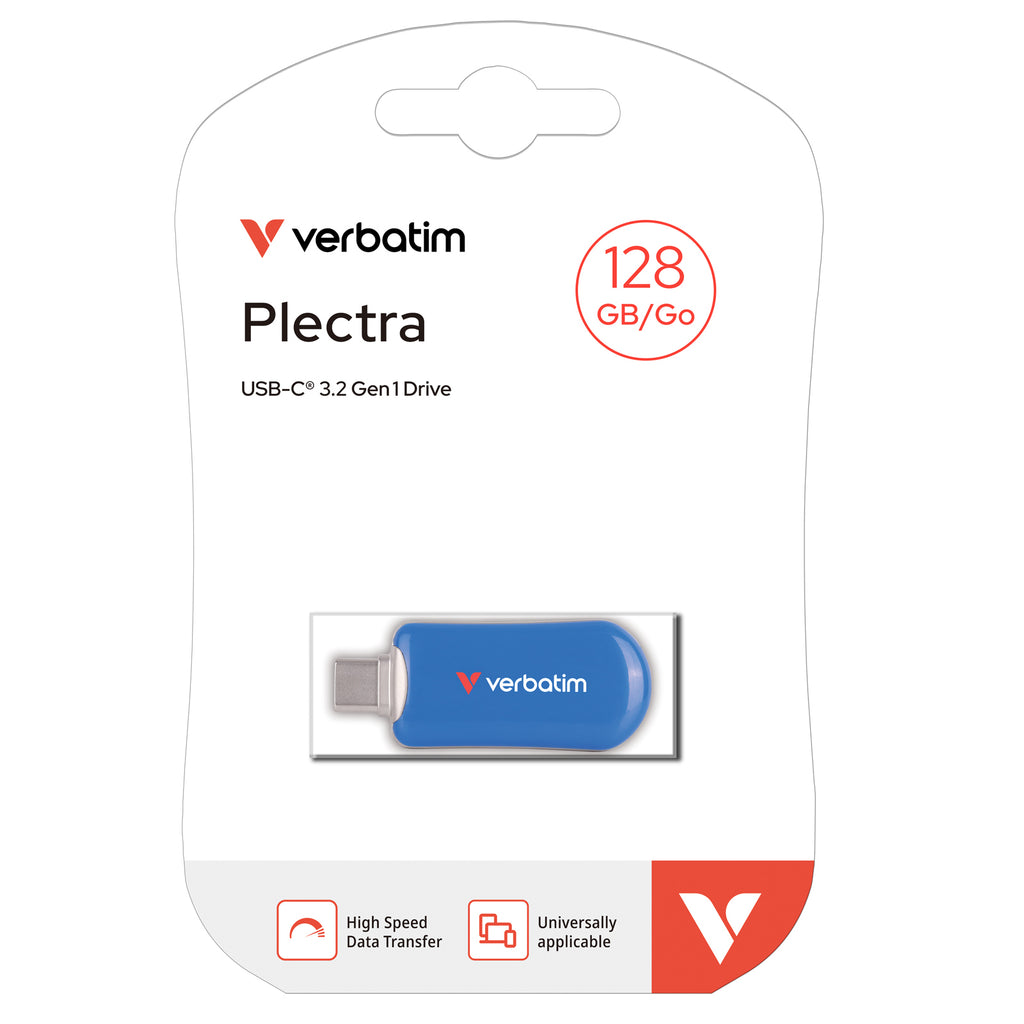 Verbatim 30233 lecteur USB flash 128 Go USB Type-C 3.2 Gen 1 (3.1 Gen 1) Bleu