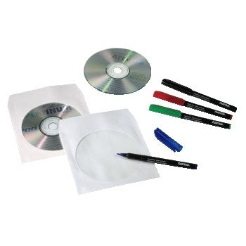Hama CD-ROM Paper Sleeves 50, White 50 disques Blanc