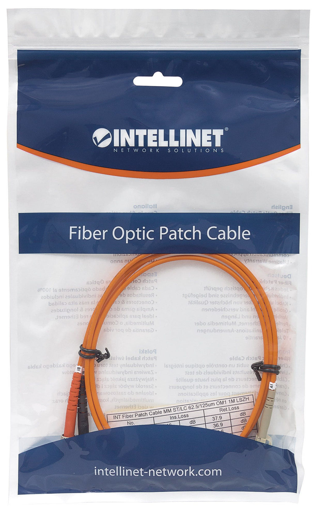 Intellinet Câble InfiniBand et Fibres Optiques LC/ST 2m Orange
