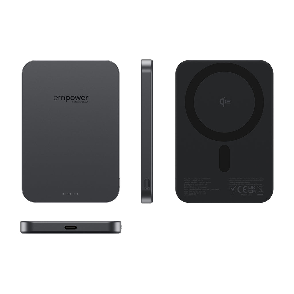 PanzerGlass empower™ by ® empower™ Bank | 5000mAh | Space Black Noir