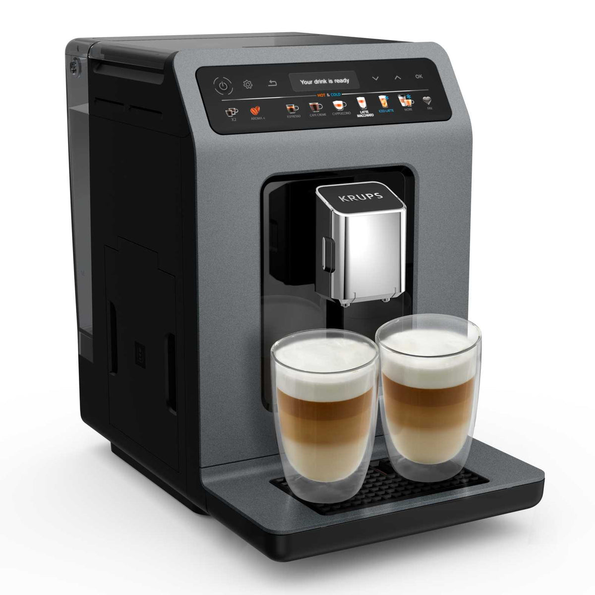 Krups Evidence Hot & Cold EA898GF0 machine à café Entièrement automatique Machine à expresso 2,5 L