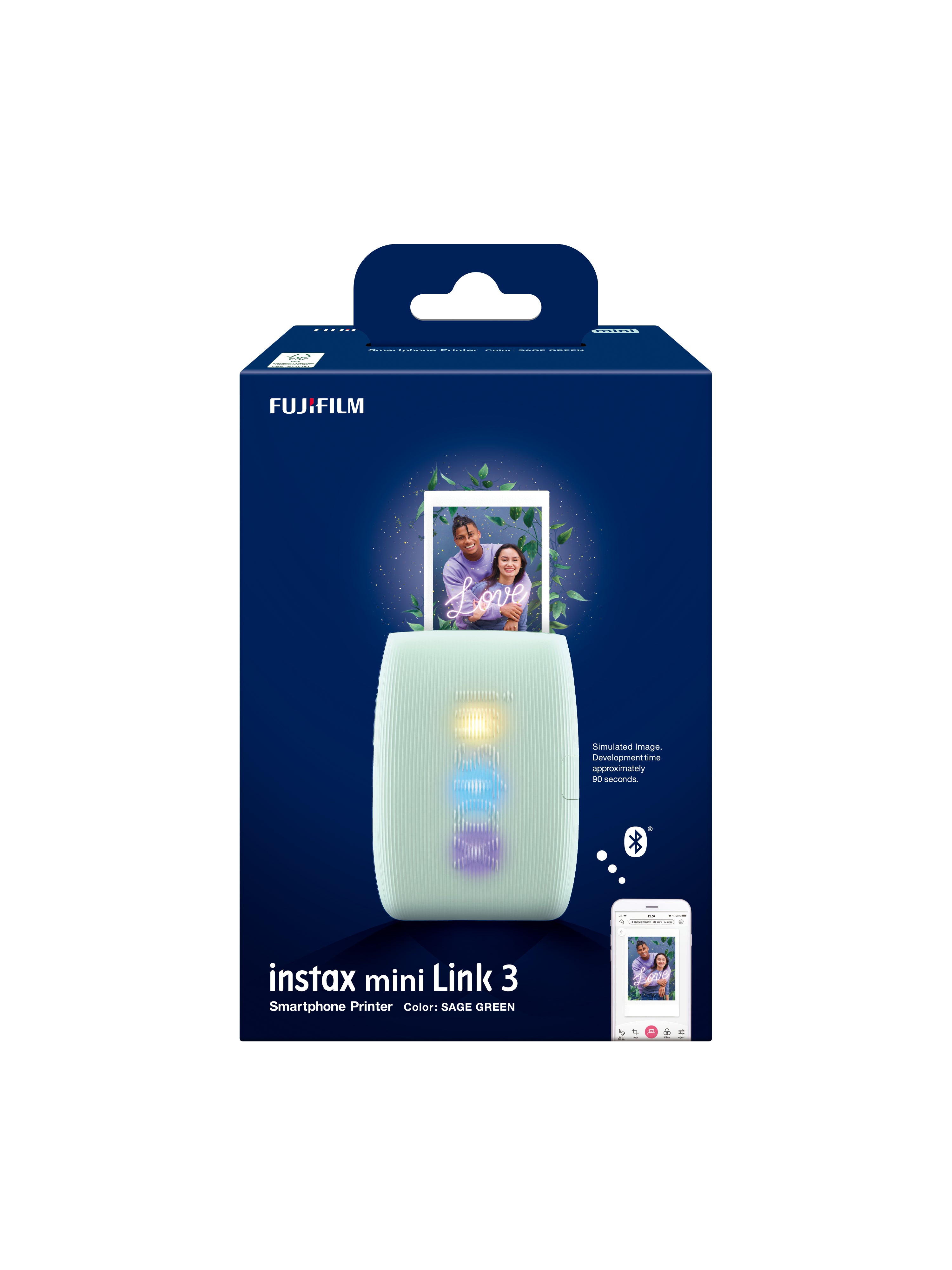 Fujifilm Instax Mini Link3 imprimante photo 800 x 600 DPI 2.4" x 1.8" (6.2x4.6 cm)