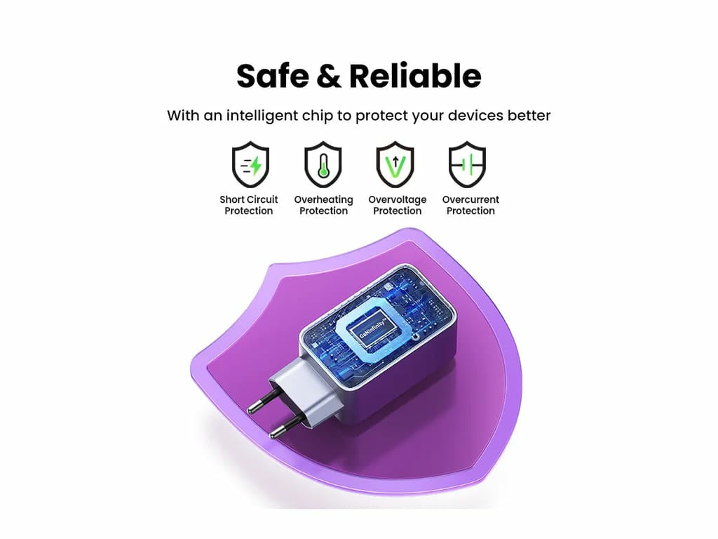 Ugreen Nexode Pro EU 3-Port GaN PD Fast Charger With USB-C Cable Universel Noir, Gris Secteur Charge rapide Intérieure