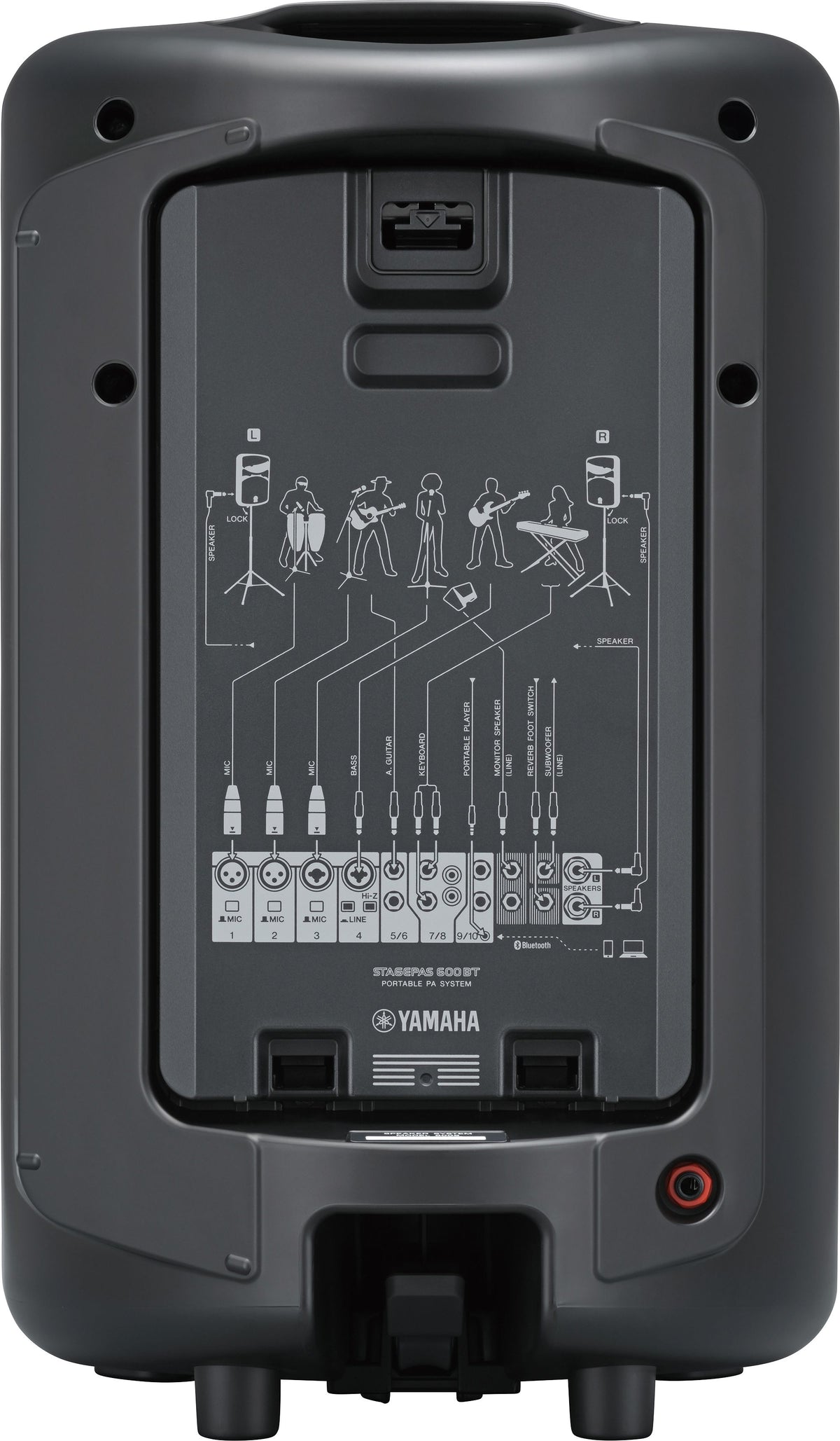 Yamaha Stagepas 600BT Système d'adresse publique autoportant 640 W Noir