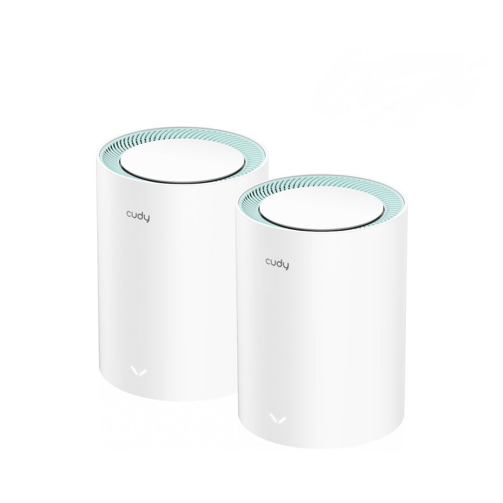Cudy M1300 2-PACK système Wi-Fi maillé Bi-bande (2,4 GHz / 5 GHz) Wi-Fi 5 (802.11ac) Blanc 1 Interne