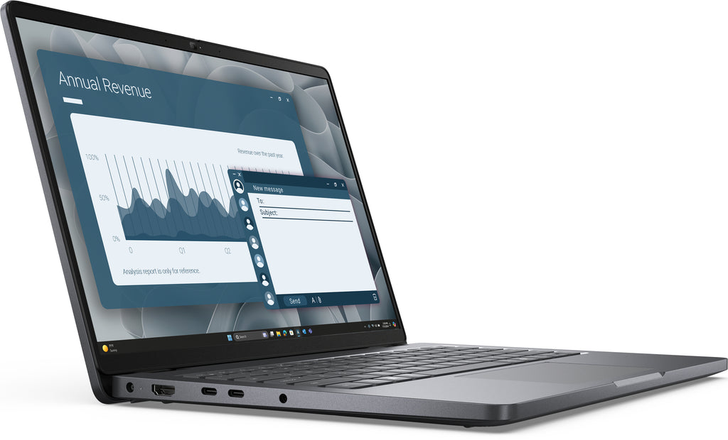 DELL Pro 14 PC14255 AMD Ryzen™ 5 PRO 230 Ordinateur portable 35,6 cm (14") Full HD+ 16 Go DDR5-SDRAM 512 Go SSD Wi-Fi 6E (802.11ax) Windows 11 Pro Allemand Noir