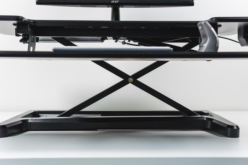 BakkerElkhuizen Adjustable Sit-Stand Desk Riser 2 Black - vue 4