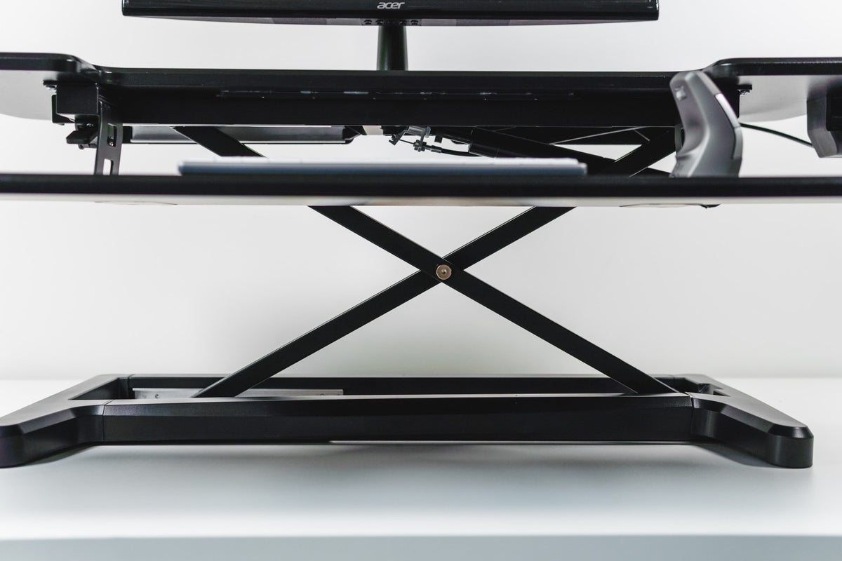 BakkerElkhuizen Adjustable Sit-Stand Desk Riser 2 Black - vue 4