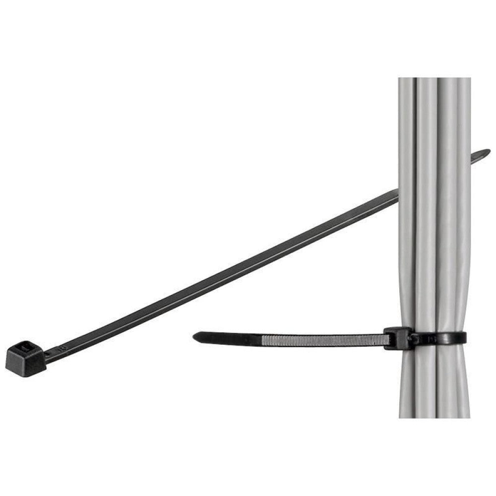 Techly 280 x 4.8mm serre-câbles Nylon Noir 100 pièce(s)