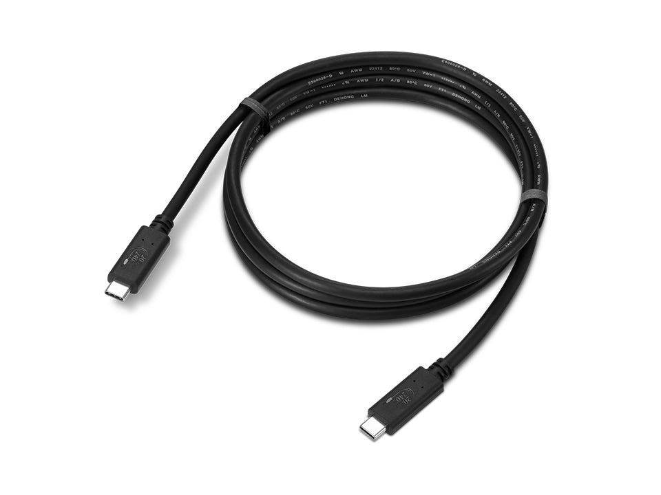 Lenovo 4X91U92143 câble USB USB4 Gen 2x2 1,5 m USB C 20 Gbit/s Noir