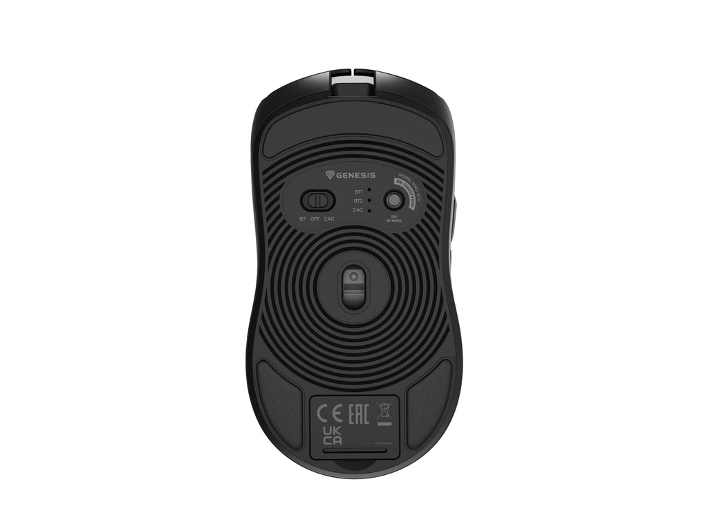 GENESIS Zircon 500 souris Gaming Droitier RF Wireless + Bluetooth + USB Type-C Optique 10000 DPI