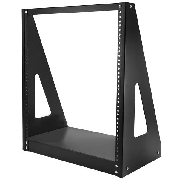 StarTech.com Rack Réseau 12U à 2 Poteaux et Cadre Ouvert, Très Gros calibre - Max 160kg - Rack de Bureau 19" pour Ordina