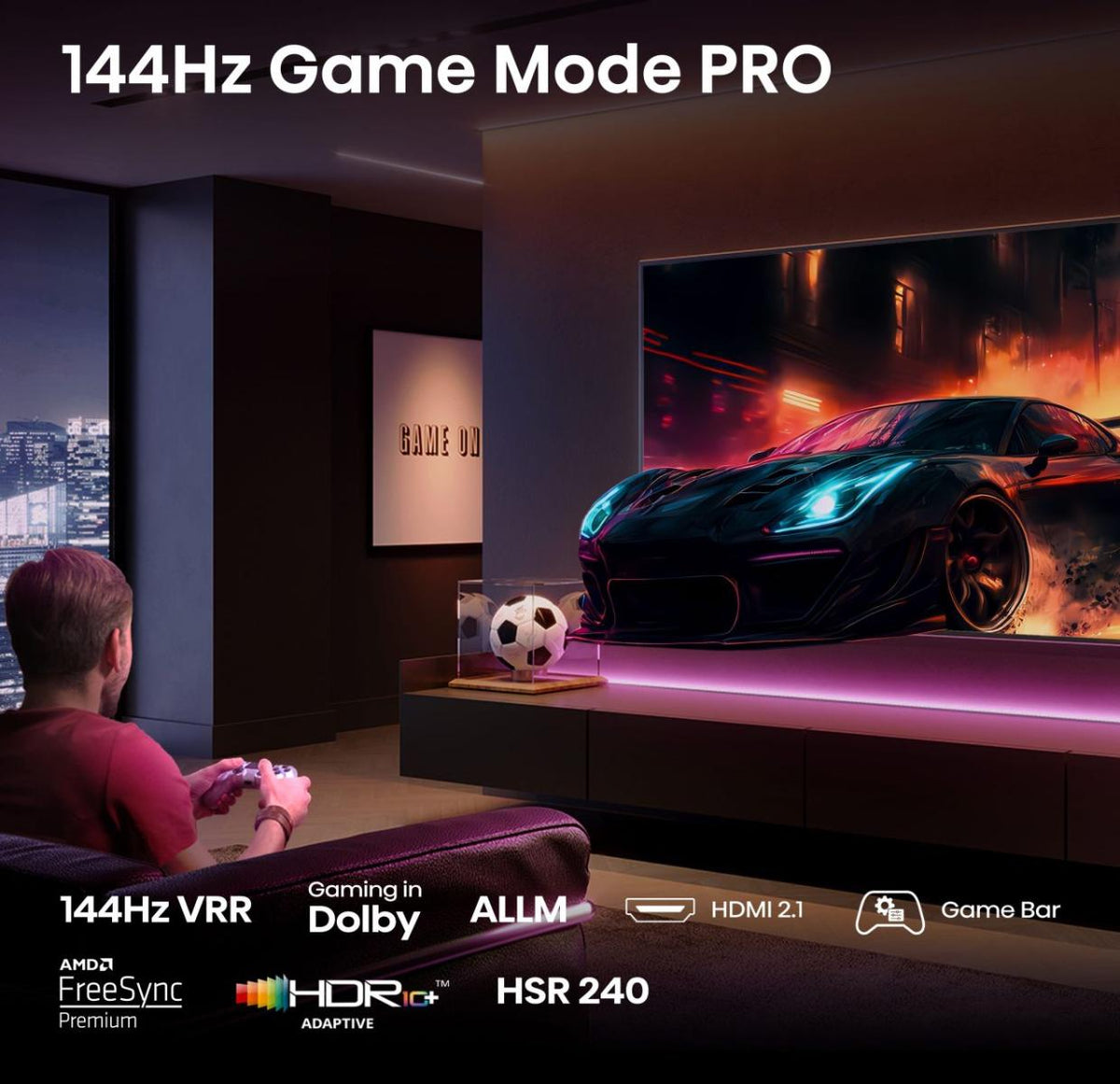 Hisense 85E77Q PRO Smart TV 85" 4K Ultra HD QLED Wifi Noir