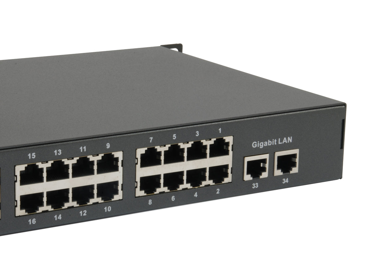 LevelOne FGP-3400W630 Commutateur Réseau Non-géré Fast Ethernet 10/100 PoE, 32 Ports, Noir