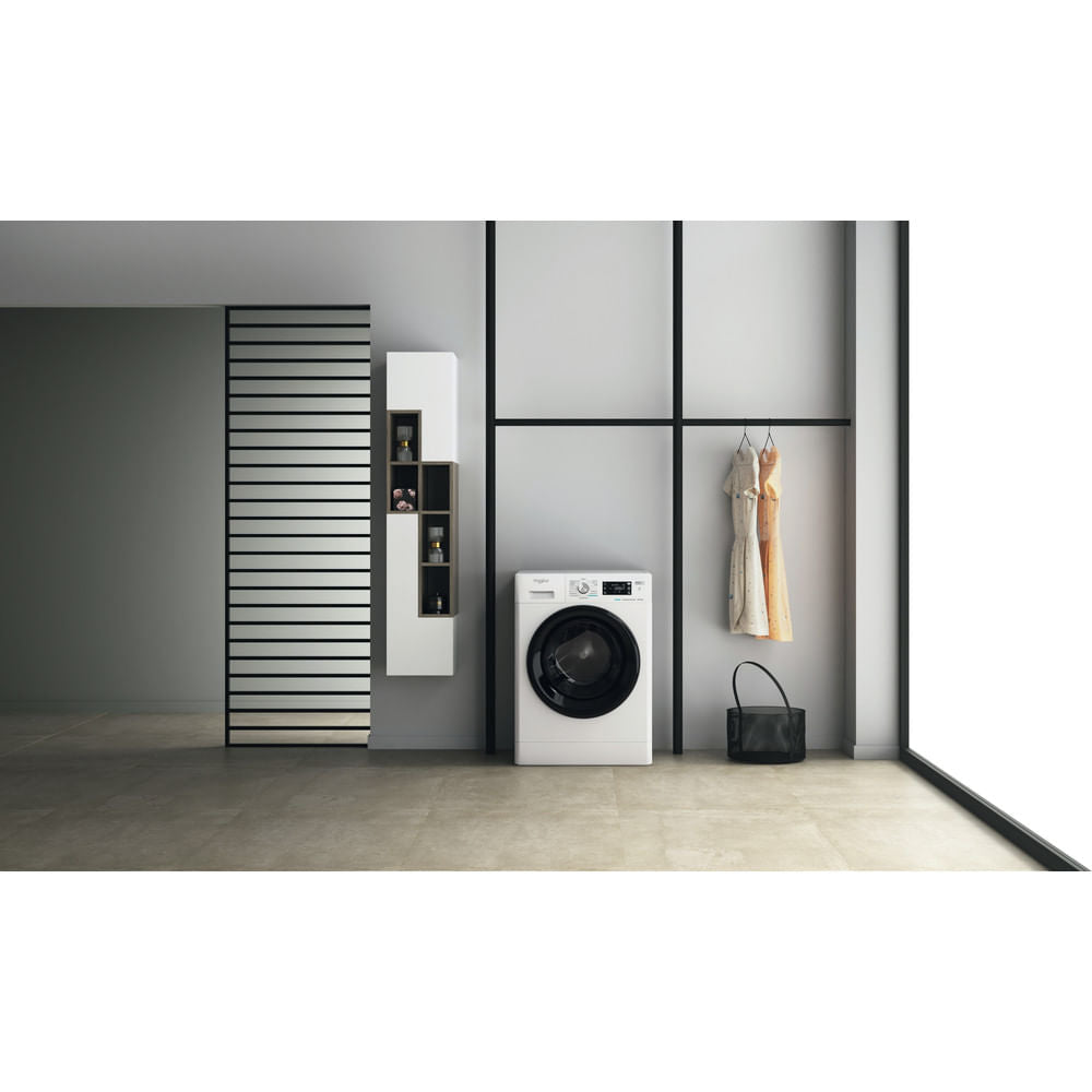 Whirlpool FFWDB 864349 BV EE machine à laver avec sèche linge Pose libre Charge avant Blanc